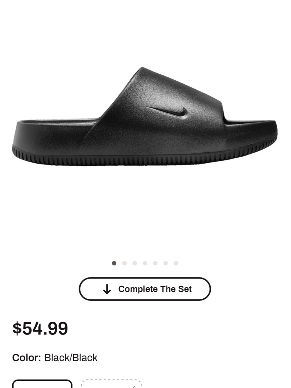 Nike Black Men’s Slide Sandals — Cushioned Slip-On, Never Worn just Dusty